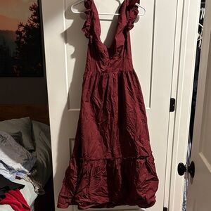 Sugarlips Burgundy Elegance Dress